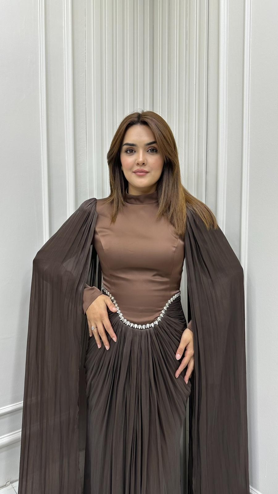 Dilek Abiye Kahverengi