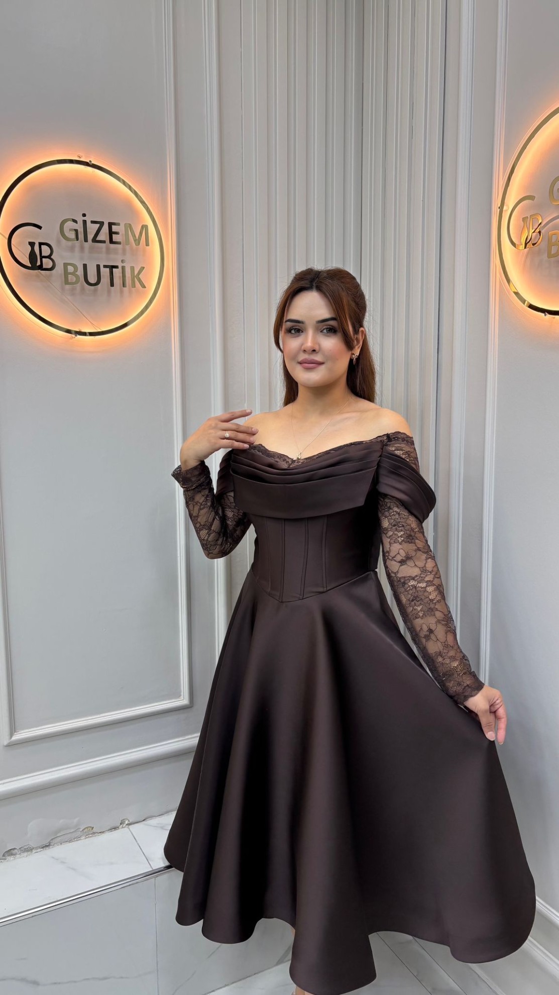 Lara Abiye Kahverengi