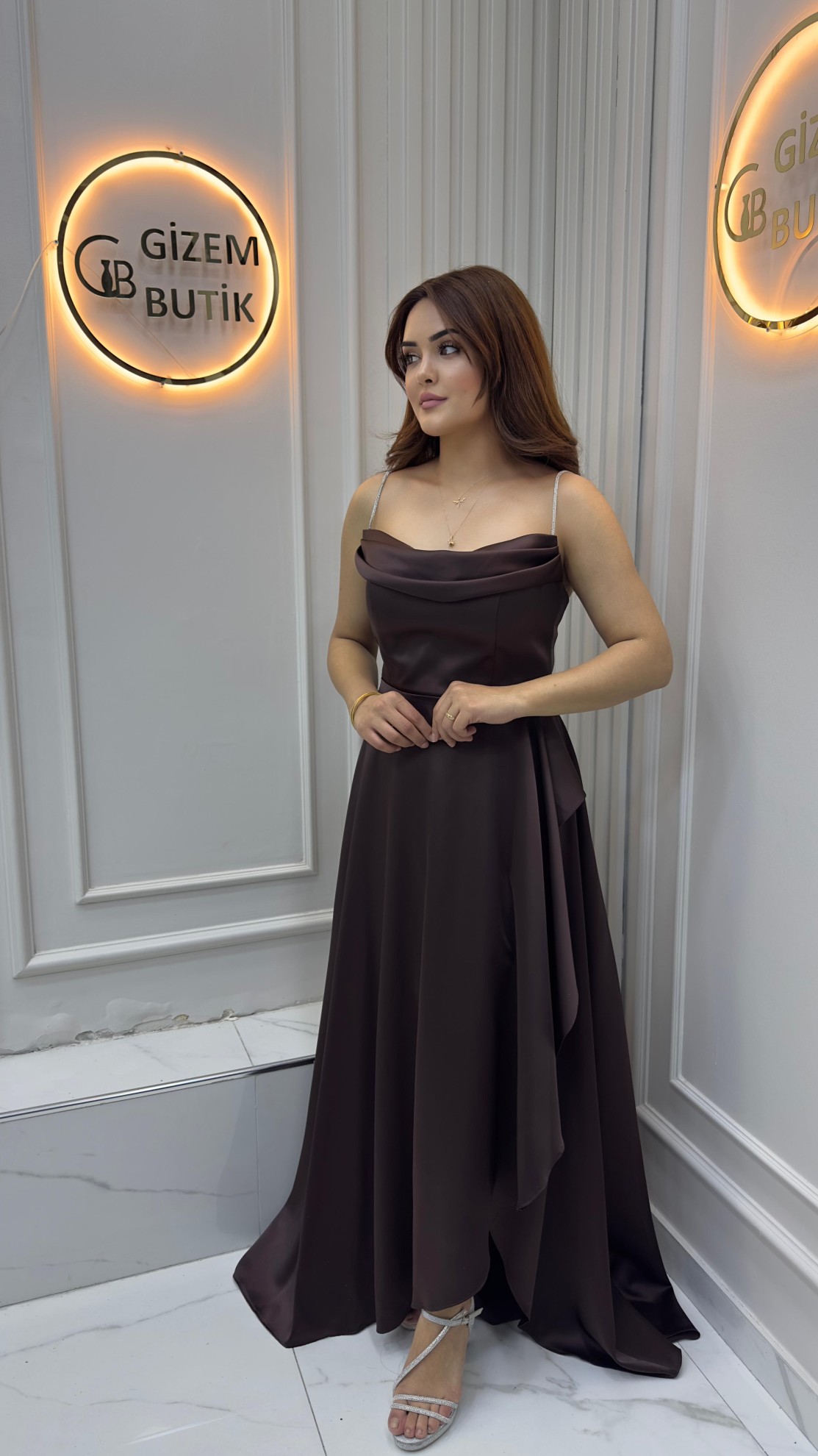 Beril Abiye Kahverengi