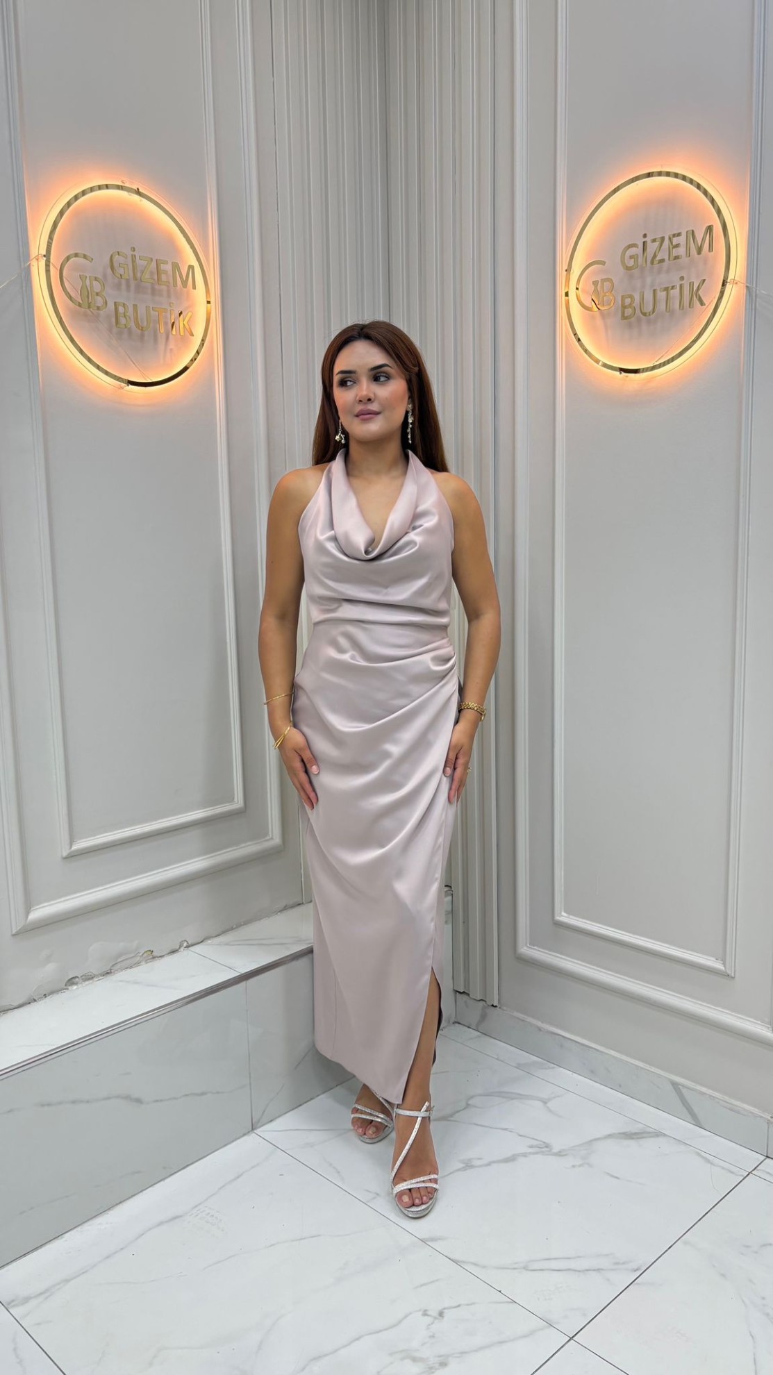 Dina Abiye Kahverengi