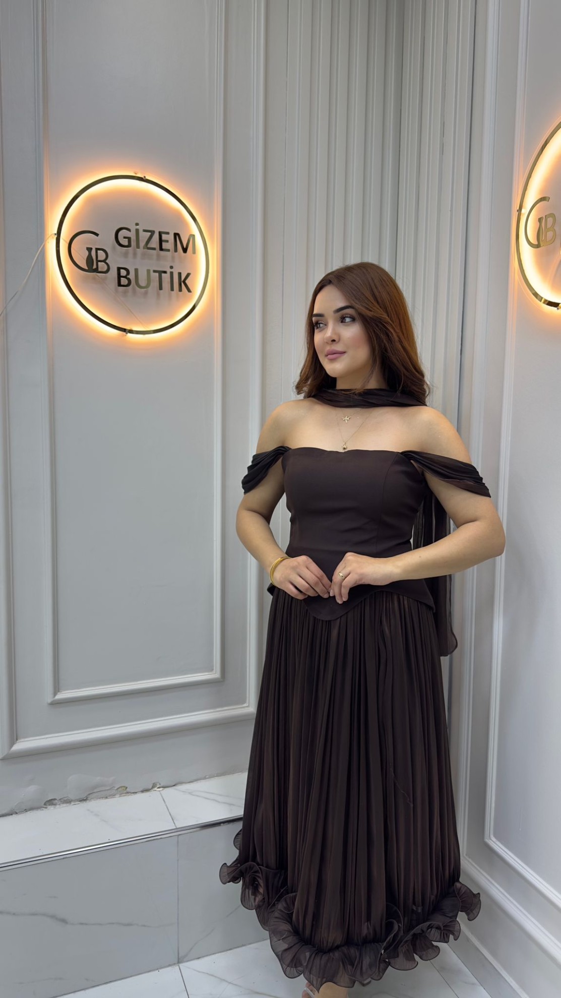 Nisanur Abiye Kahverengi