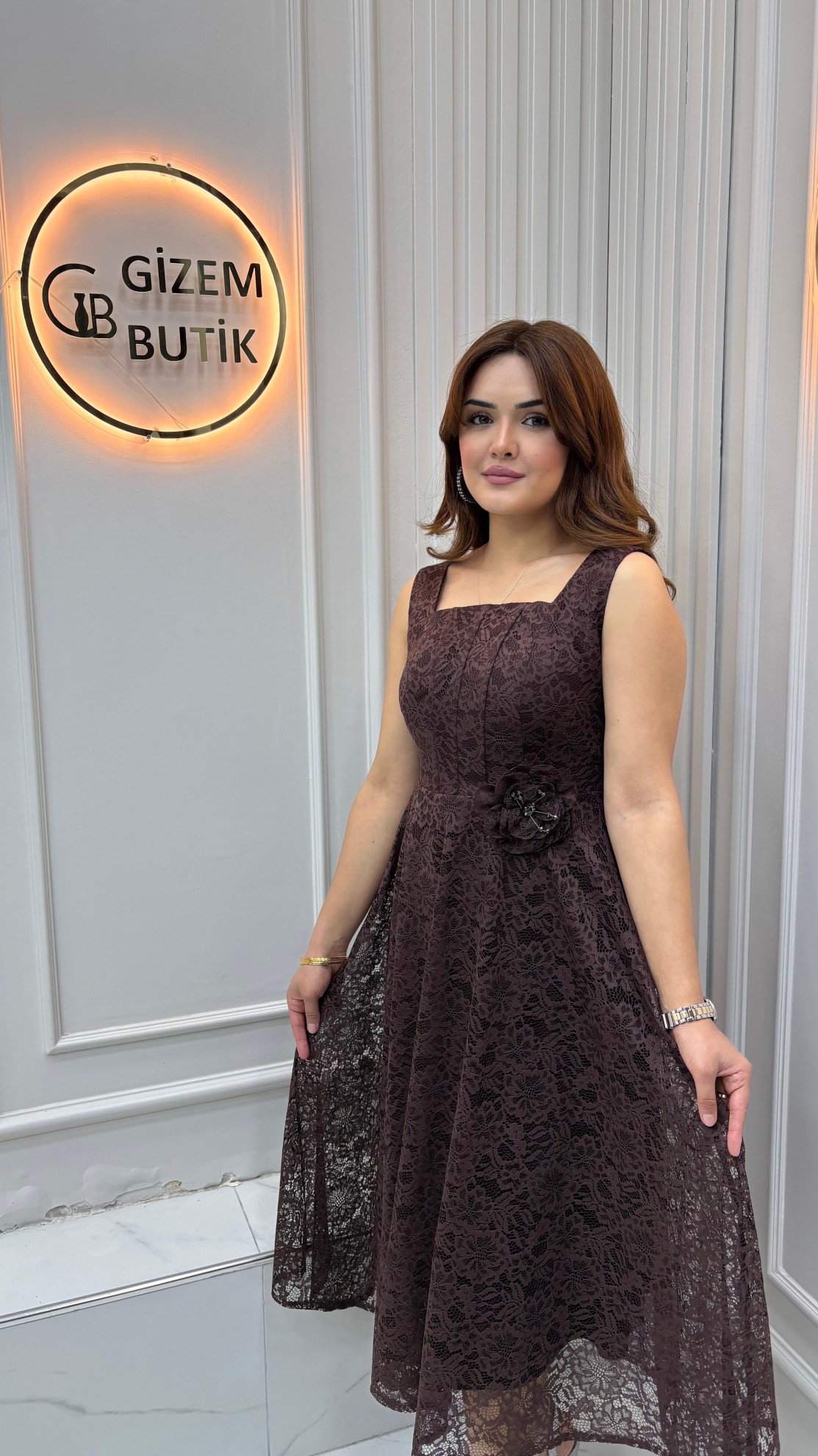 Helena Abiye Kahverengi