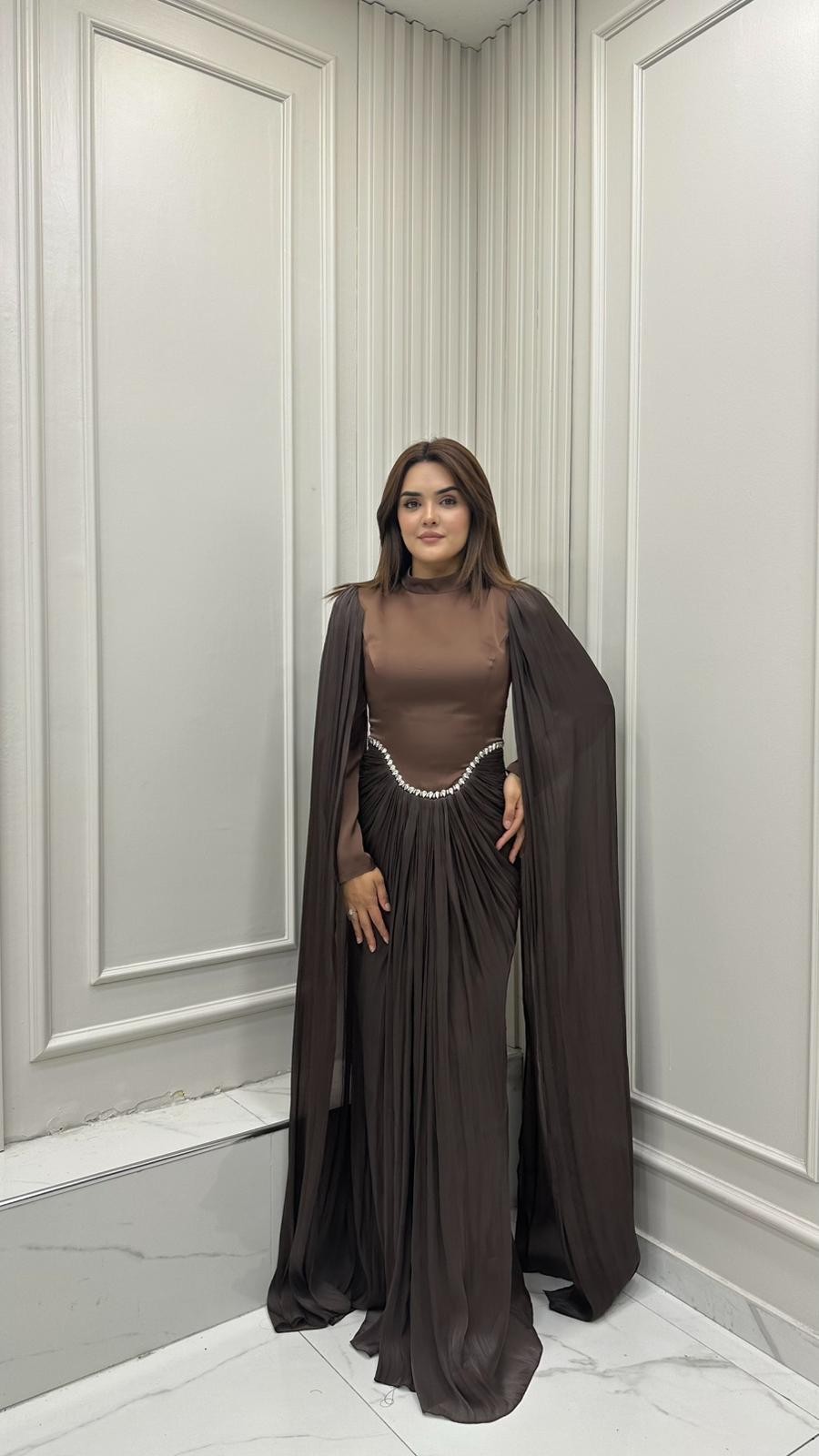 Dilek Abiye Kahverengi