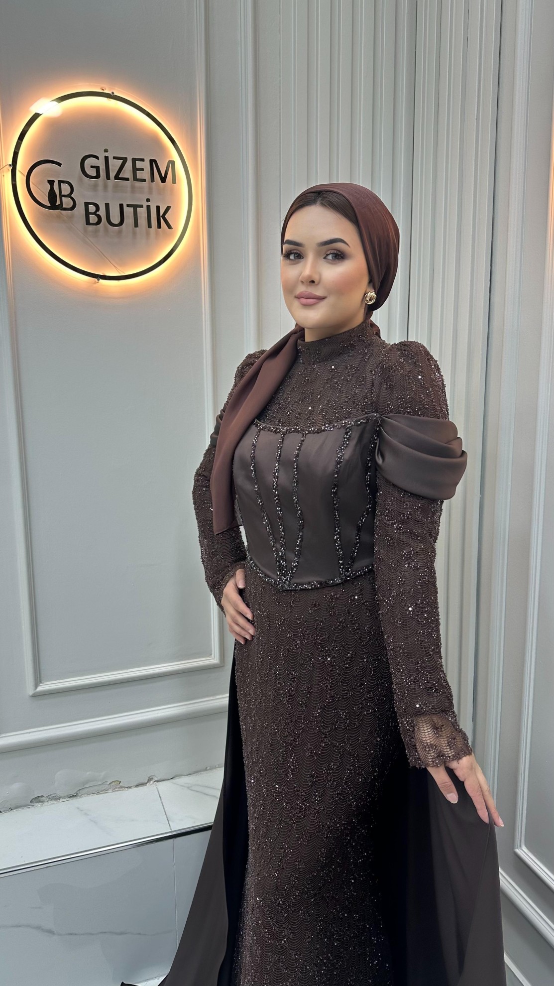 Evsan Abiye Kahverengi