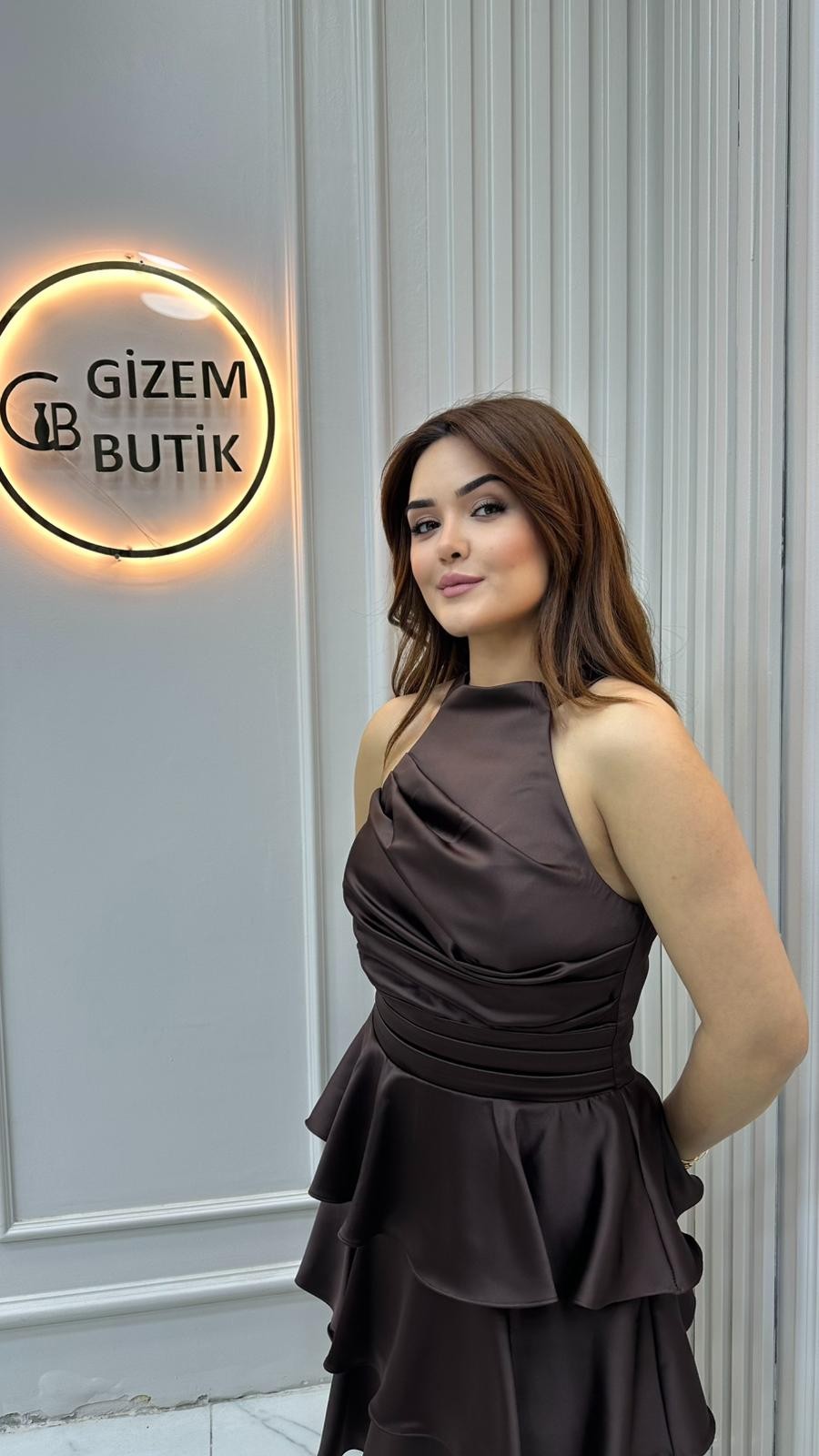 Zehra Abiye Kahverengi