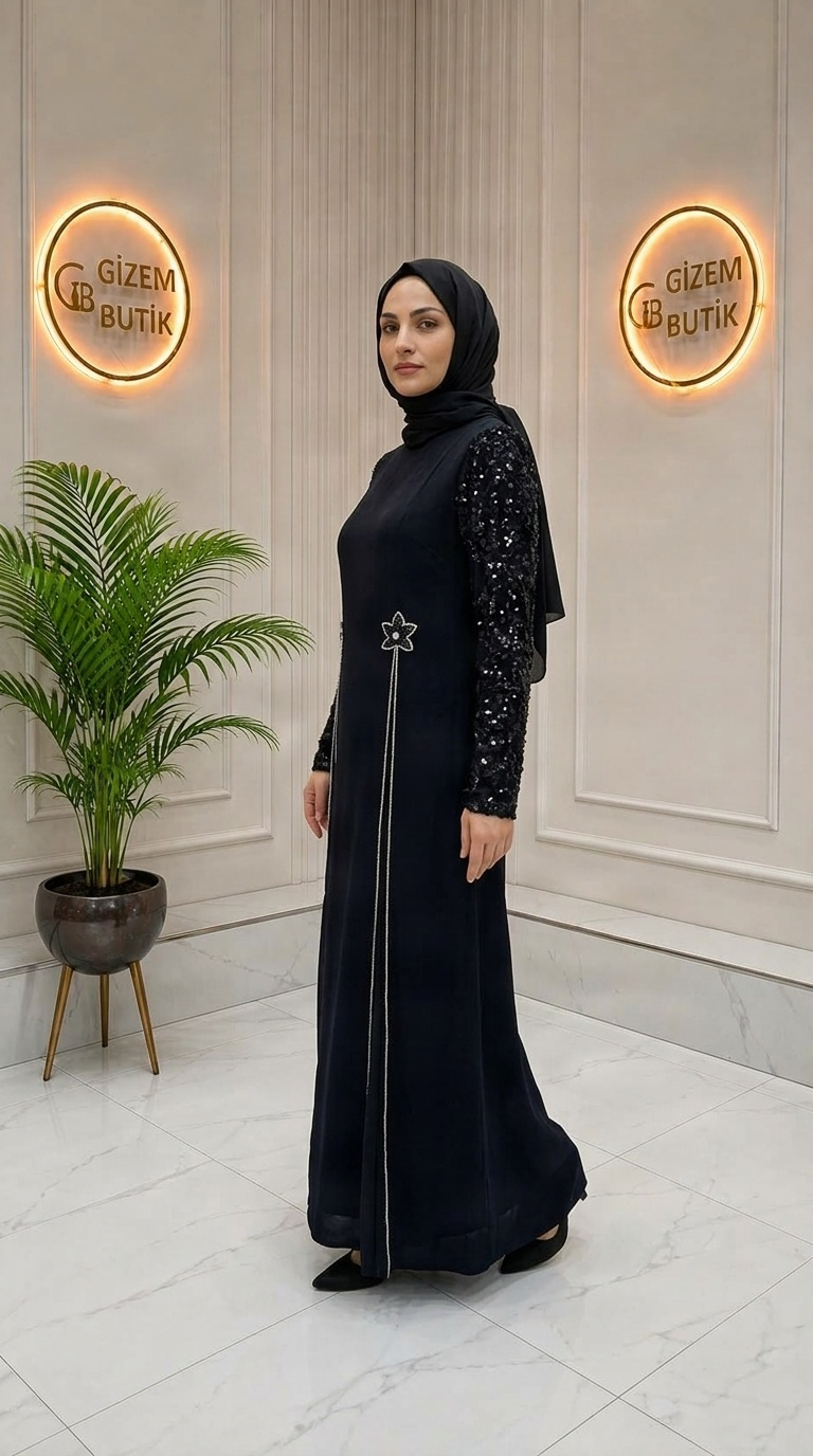 Melek Abiye Siyah