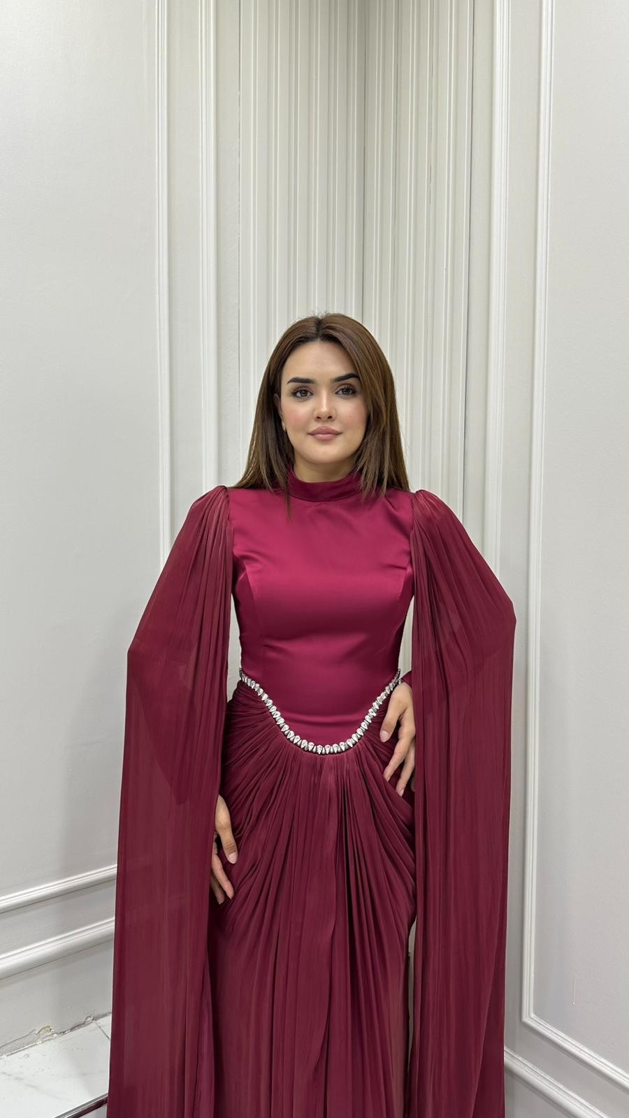 Dilek Abiye Bordo