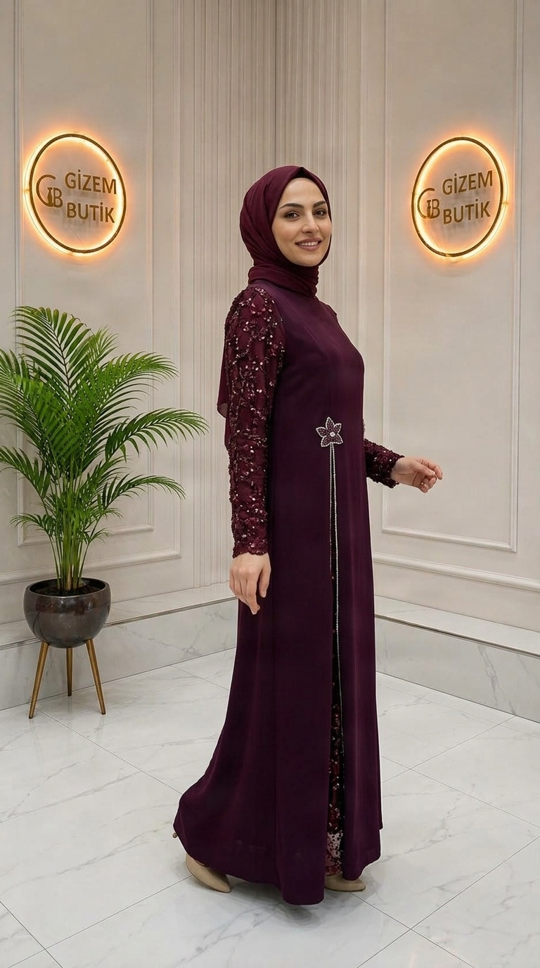 Melek Abiye Bordo