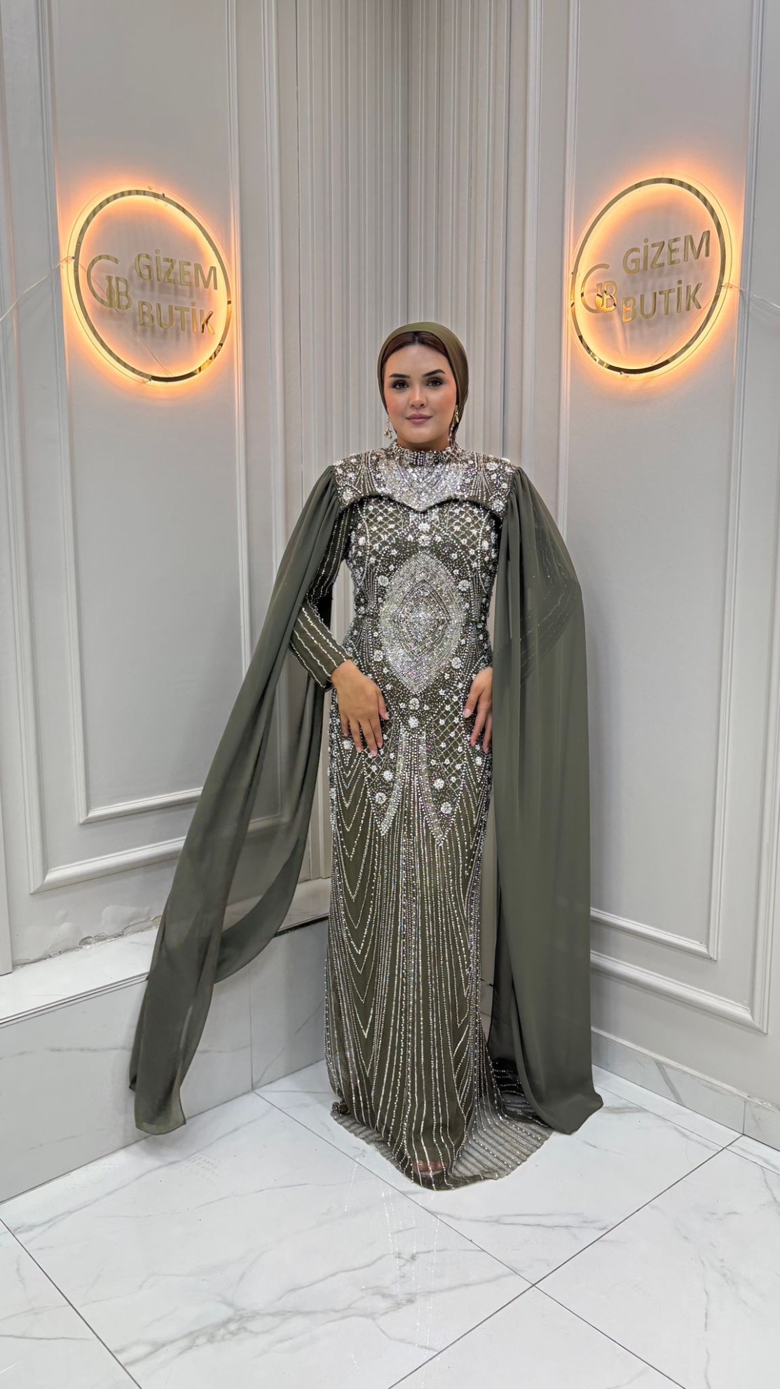 Aslı Abiye Haki Yeşili